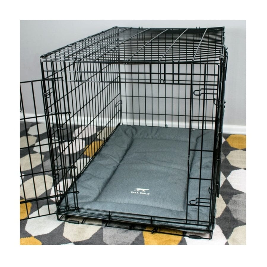 Tall Tails Classic Dog Crate Pad Mat or Pet Bed - Gray