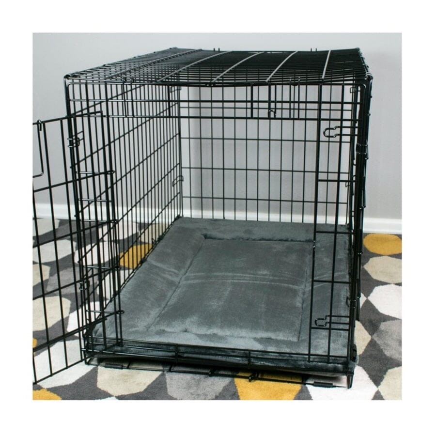 Tall Tails Classic Dog Crate Pad Mat or Pet Bed - Gray