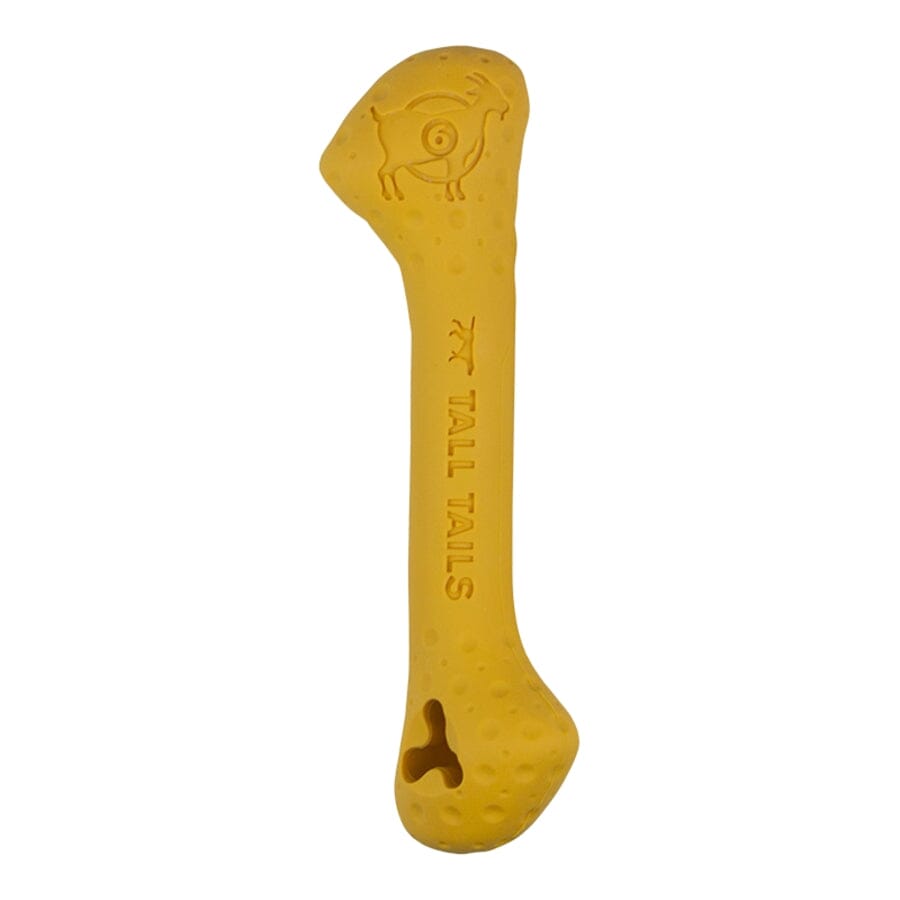 Tall Tails Goat Natural Rubber and Floating Bone Fetch Dog Toy
