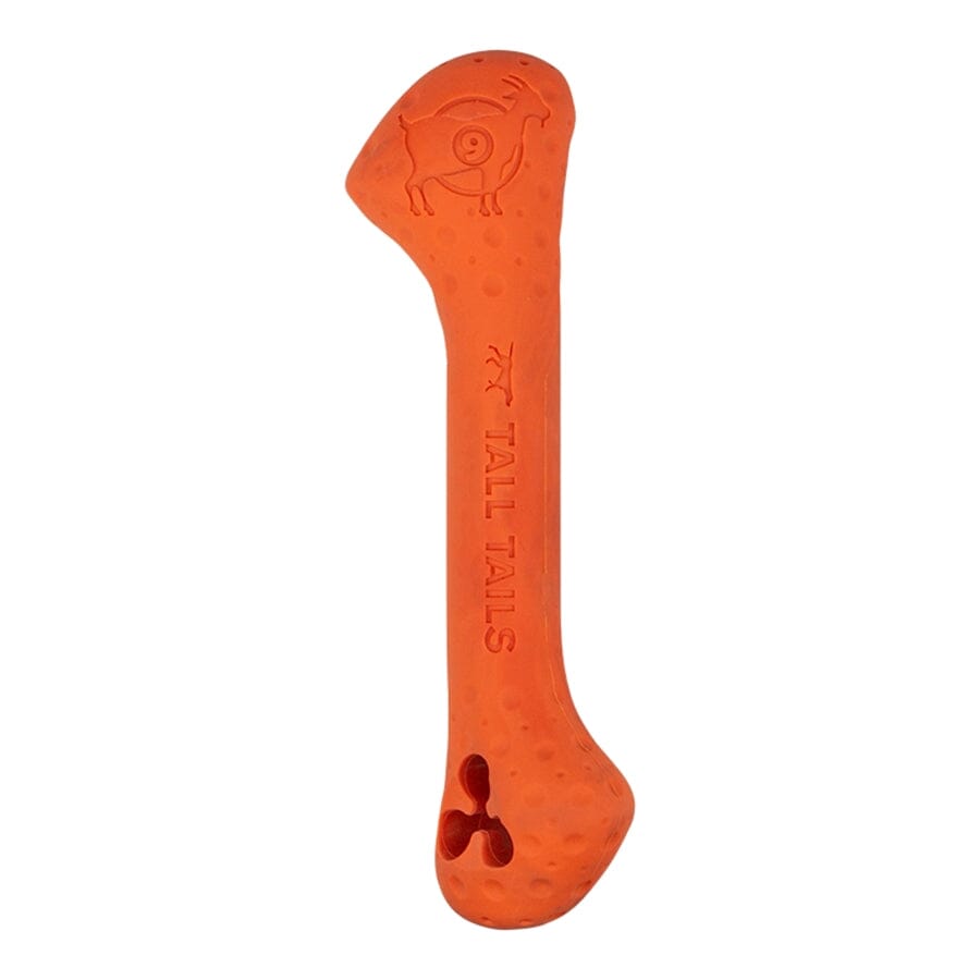 Tall Tails Goat Natural Rubber and Floating Bone Fetch Dog Toy