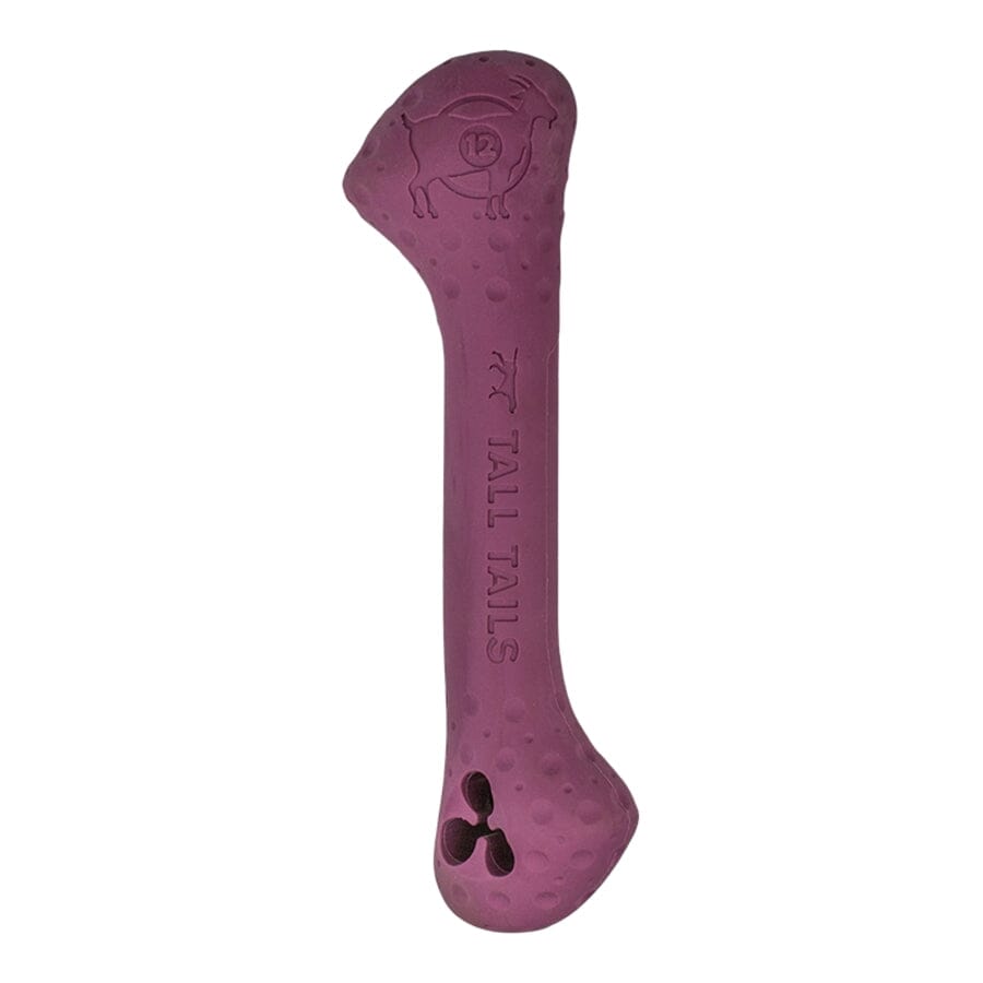 Tall Tails Goat Natural Rubber and Floating Bone Fetch Dog Toy