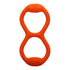 Tall Tails Goat Natural Rubber Tugging Dog Toy - Orange - 11 Inches