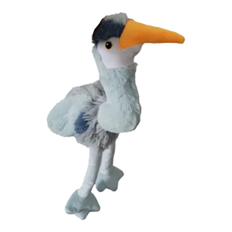 Tall Tails Heron Body Squeak Plush and Rope Dog Toy -  16 Inches