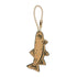Tall Tails Leather and Rope Tug Go Fish Dog Toy - 13 Inch