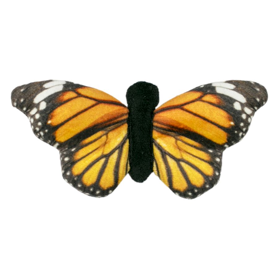 Tall Tails Plush Squeaker Monarch Butterfly Squeak and Soft Plush Dog Toy - 6 Inches
