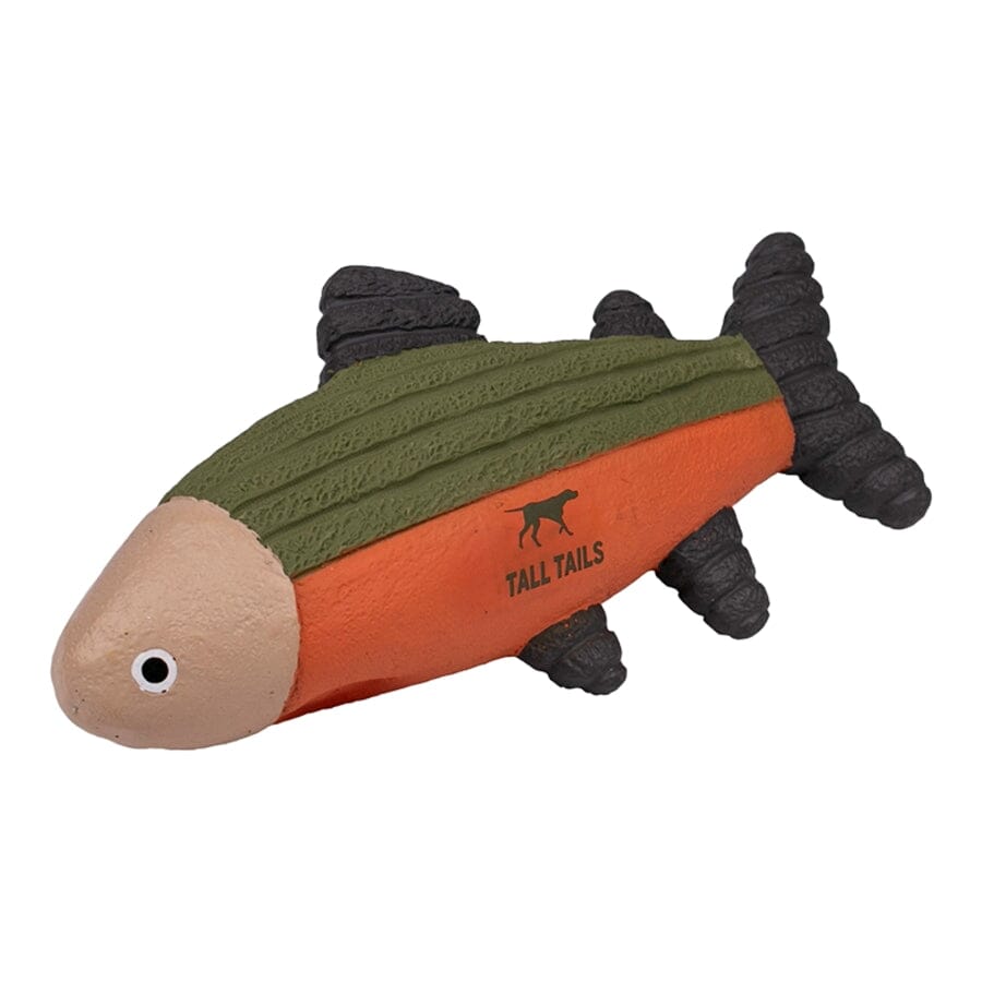 Tall Tails Squeaker Fish Latex Chew Dog Toy - 8 Inches