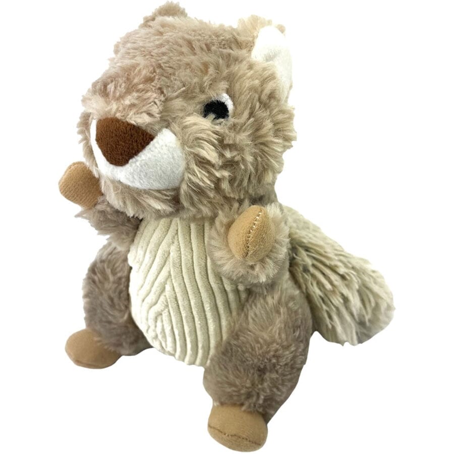 Tall Tails Squirrel Twitchy Tail Twitch Squeak and Crinkle Plush Dog Toy - 9 Inches