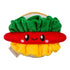 Territory Hotdog Hide-and-Treat Squeak and Crinkle Plush Dog Toy - 8 Inches
