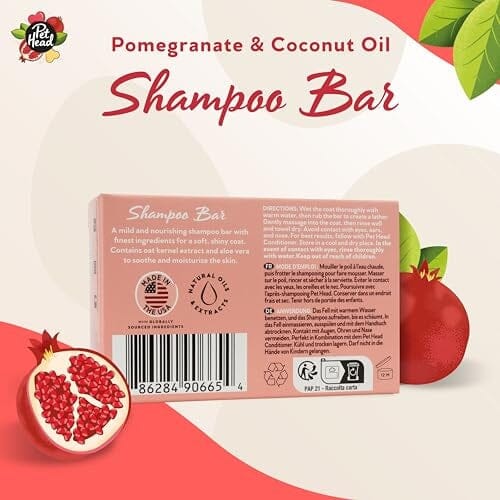 The Company of Animals Pet Head Pomegranite Dog Shampoo Bar - 3 Oz 