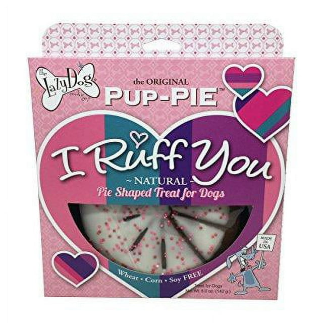 Lazy Dog I Ruff You Pup-Pie Cake Soft Baked Dog Treat Slices - 5 Oz