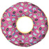 The Worthy Dog Donut Patterned Squeak Nylon and Plush Dog Toy