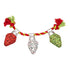 The Worthy Dog Merry and Bright Multi-Colored Holiday Rope Squeak and Plush Dog Toy