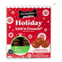 Three Dog Bakery Holiday Lick N' Crunch Carob and Red Creme Sandwich Cookies Crunchy Dog Treats - 13 Oz - Case of 6 Default Title