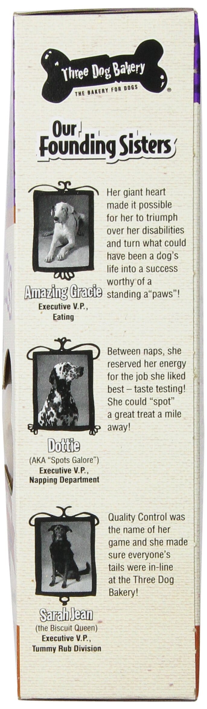 Three Dog Bakery Itty Bitty Bones Peanut Butter Baked Dog Bicuits Treats - 13 Oz - Case of 6  