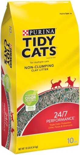 Tidy Cats Non Clumping 24/7 Performance MultiCat Long Lasting Odor Control Cat Litter  