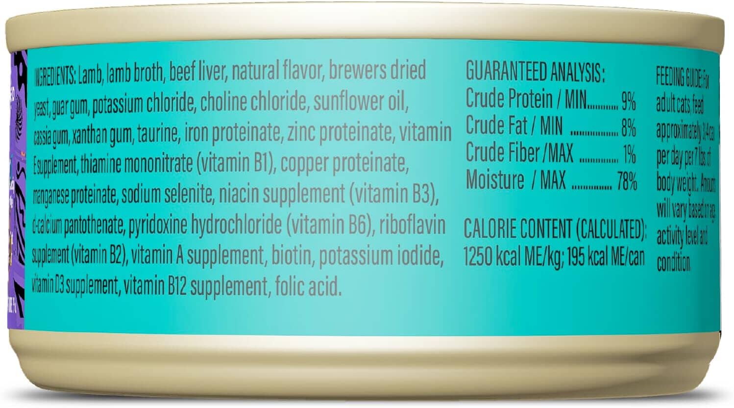 Tiki Cat After Dark Soft Pate Grain-Free Lamb and Beef Liver Adult Canned Cat Food