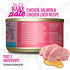 Tiki Cat Baby Pate Grain-Free Minced Chicken Salmon and Chicken Liver Kitten Canned Cat Food - 2.4 Oz - Case of 12