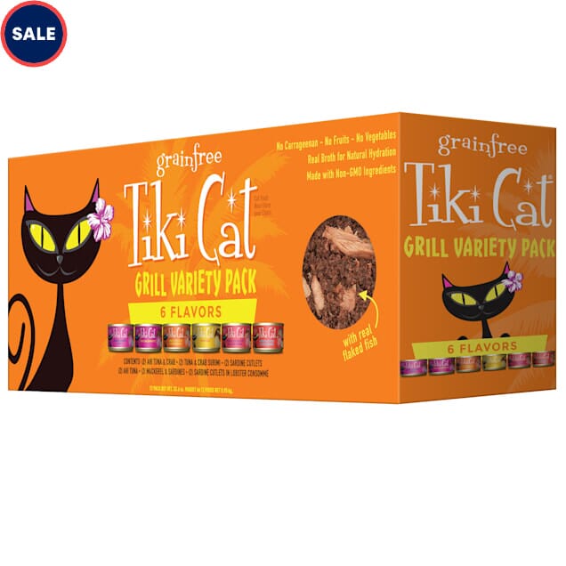 Tiki Cat King Kamehameha Variety Pack Canned Cat Food - 2.8 oz Cans - Case of 12