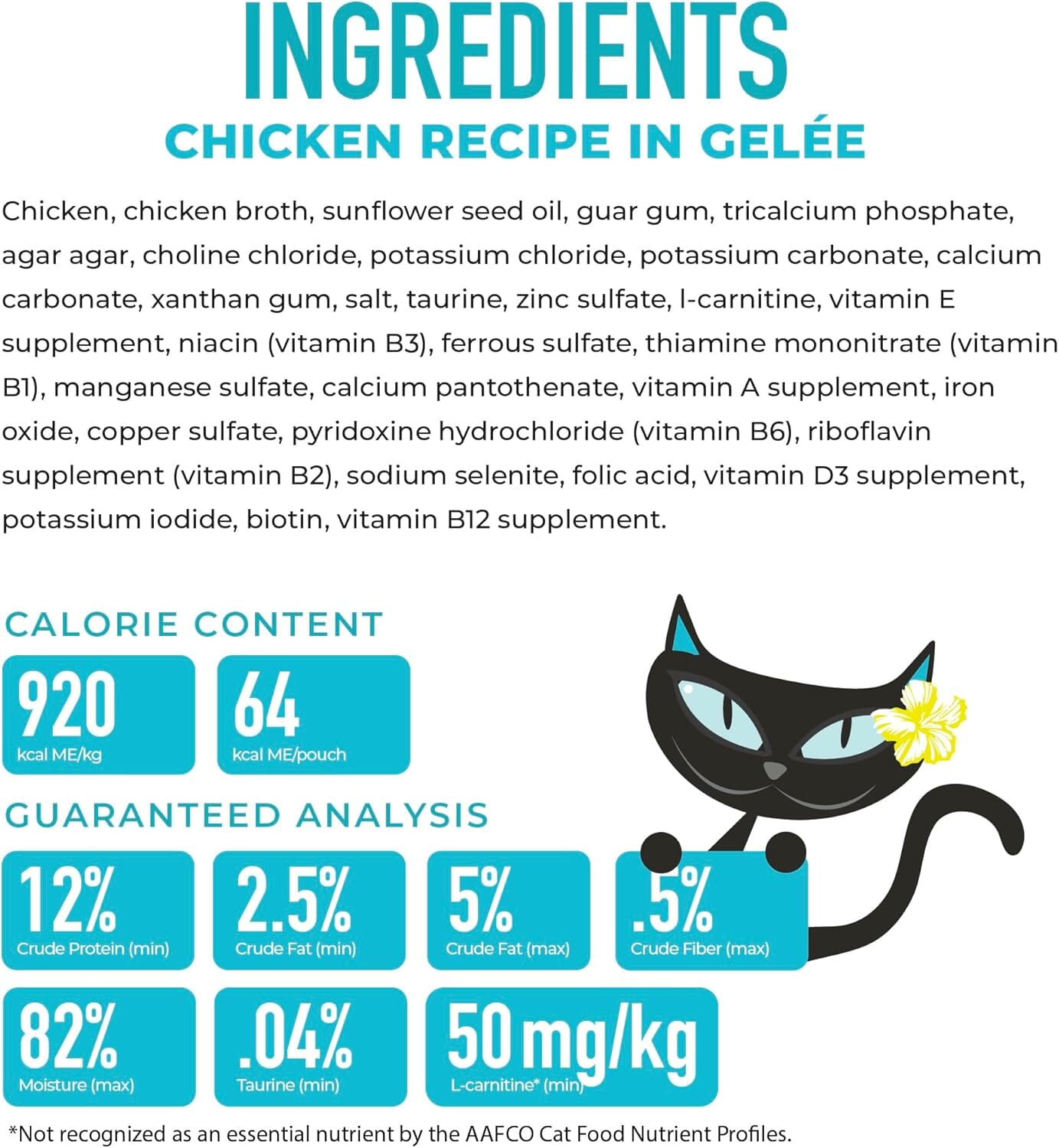 Tiki Cat Luau Lean Gelee Low-Fat Chicken Recipe in Gelee Wet Cat Food Pouch -  2.8 Oz - 12 Pack