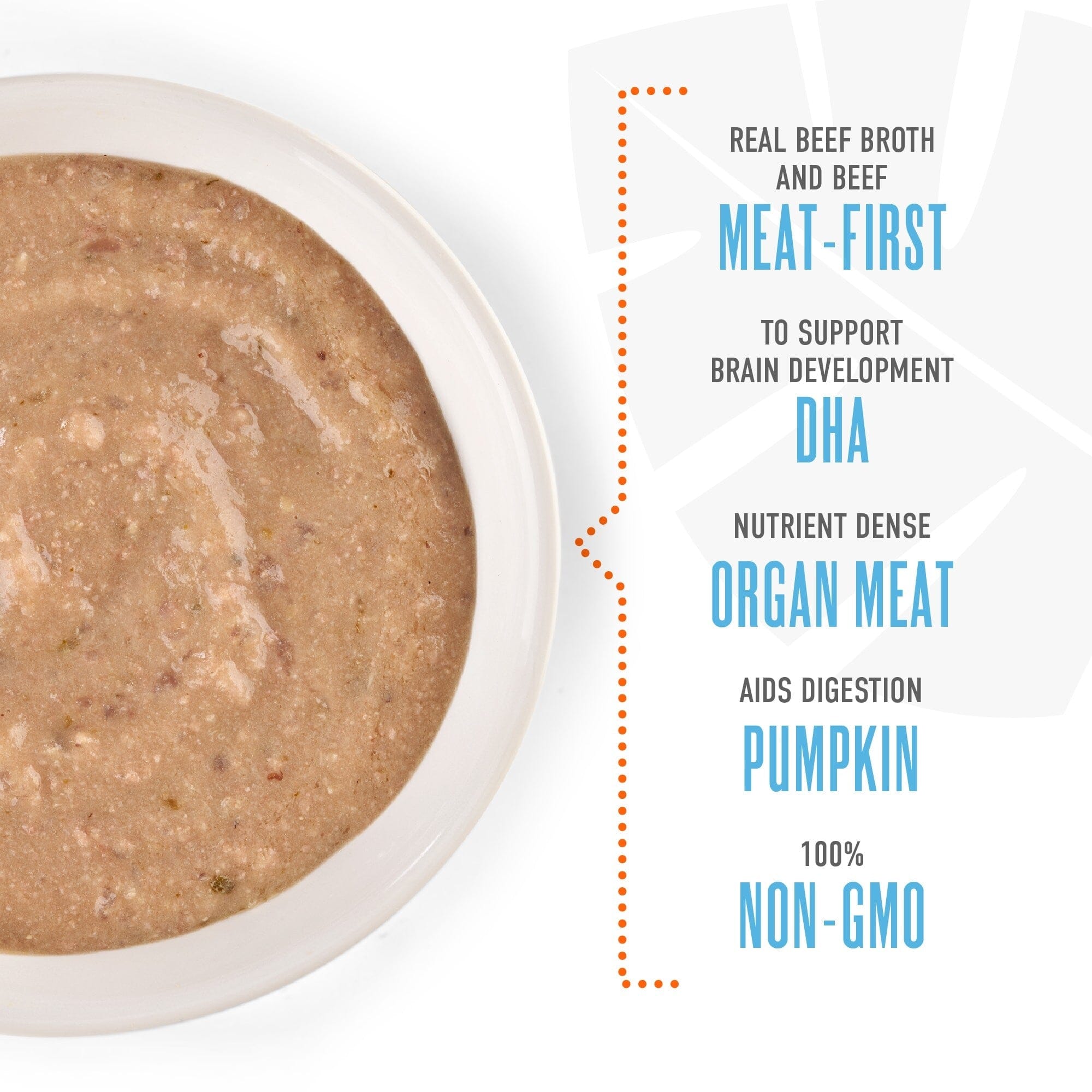 Tiki Dog Baby Mousse Grain-Free Beef and Liver Puppy Formula Wet Dog Food Trays - 3 Oz - Case of 12