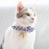 Touchcat ® Miss-Daisy Designer Cat Collar with large Bowtie and Bell Charm