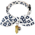 Touchcat ® Miss-Daisy Designer Cat Collar with large Bowtie and Bell Charm Navy