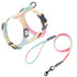 Touchcat ® Rainbow Patterned Fashion Cat Harness and Leash  