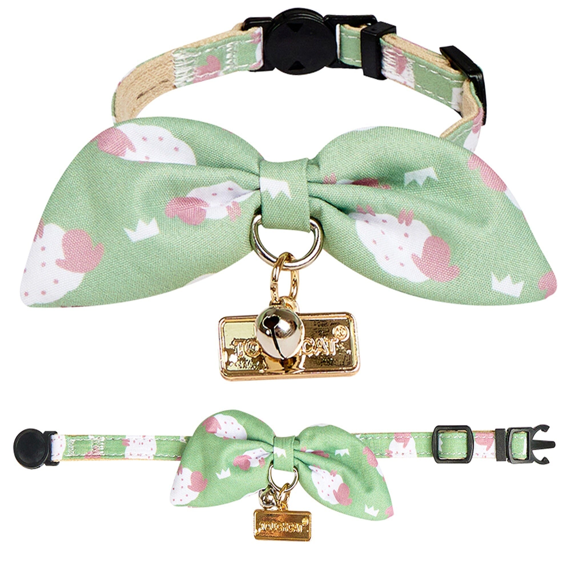 Touchcat ® Shepherd Patterned Designer Cat Collar with Bow