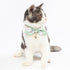 Touchcat ® Shepherd Patterned Designer Cat Collar with Bow Green Small