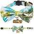 Touchcat ® Tropical Patterned Designer Cat Collar with Bow