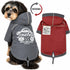 Touchdog 'Cloudburst' Reversible Fashion Waterproof Dog Raincoat X-Small Gray