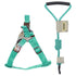 Touchdog Faded-Barker 2-in-1 Fashion Dog Leash and Harness Large Green