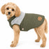 Touchdog 'Furrost-Bite' Fur and Fleece Designer Fashion Dog Jacket X-Small Green