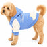 Touchdog 'Heritage' Soft-Cotton Fashion Dog Hoodie Sweater X-Small Blue