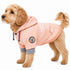 Touchdog ® Hampton Beach Ultra-Soft Blasted Cotton Hooded Dog Sweater Large Pink