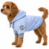 Touchdog ® Hampton Beach Ultra-Soft Blasted Cotton Hooded Dog Sweater Large Blue