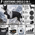 Touchdog ® Lightening-Shield 2-in-1 Dual-Removable-Layered Waterproof Dog Jacket