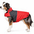 Touchdog ® Lightening-Shield 2-in-1 Dual-Removable-Layered Waterproof Dog Jacket X-Small Red, Charcoal Black