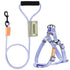 Touchdog ® 'Macaron' 2-in-1 Durable Nylon Dog Harness and Leash Purple Small