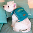 Touchdog ® Navy Large-Pocketed Zippered Duffle Dog Backpack and Harness