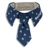 Touchdog ® Navy Pattern Easy-Adjustable Velcro Designer Accessory Fashion Dog Necktie  