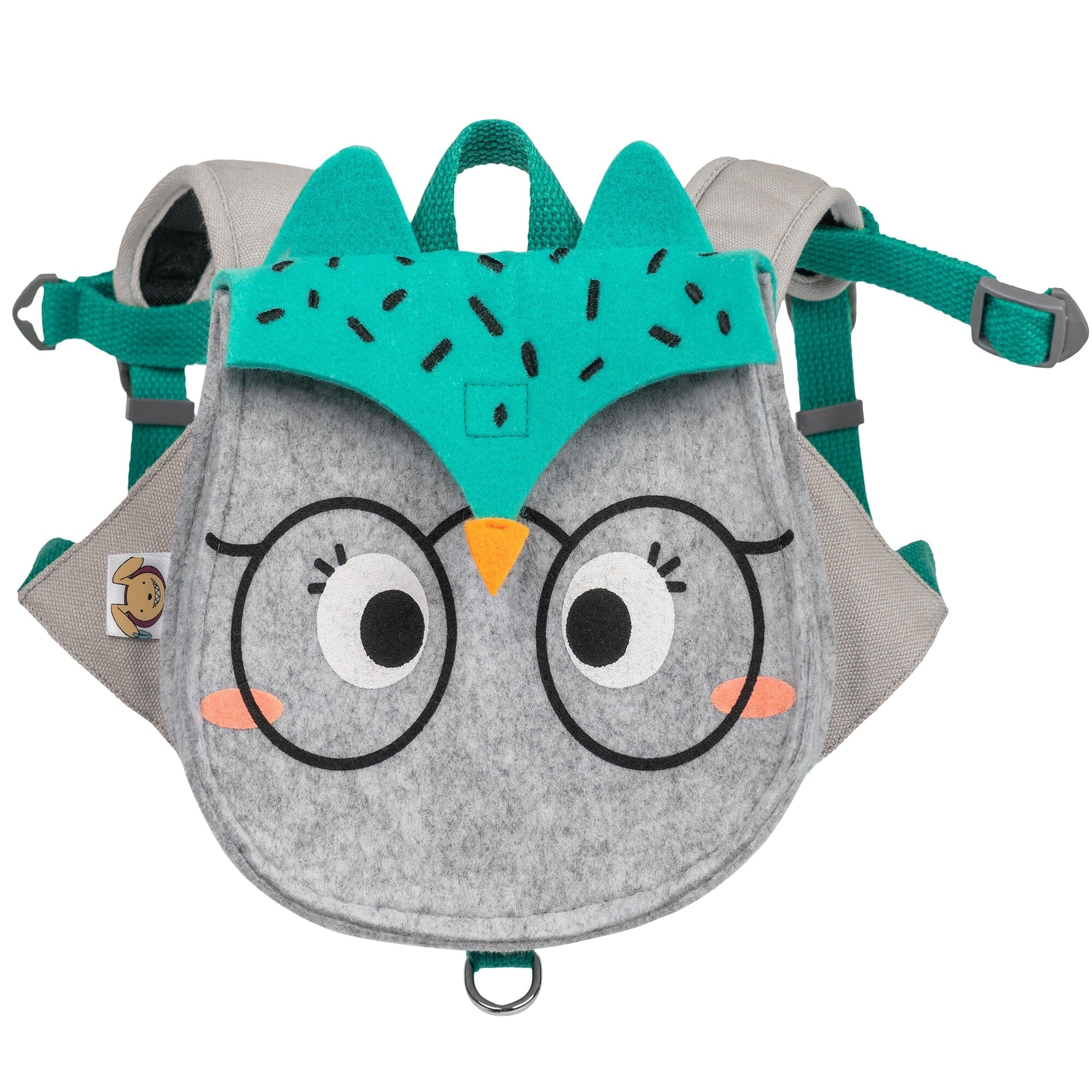 Touchdog ® Owl Designer Large-Pocketed Velcro Dog Backpack and Harness Small