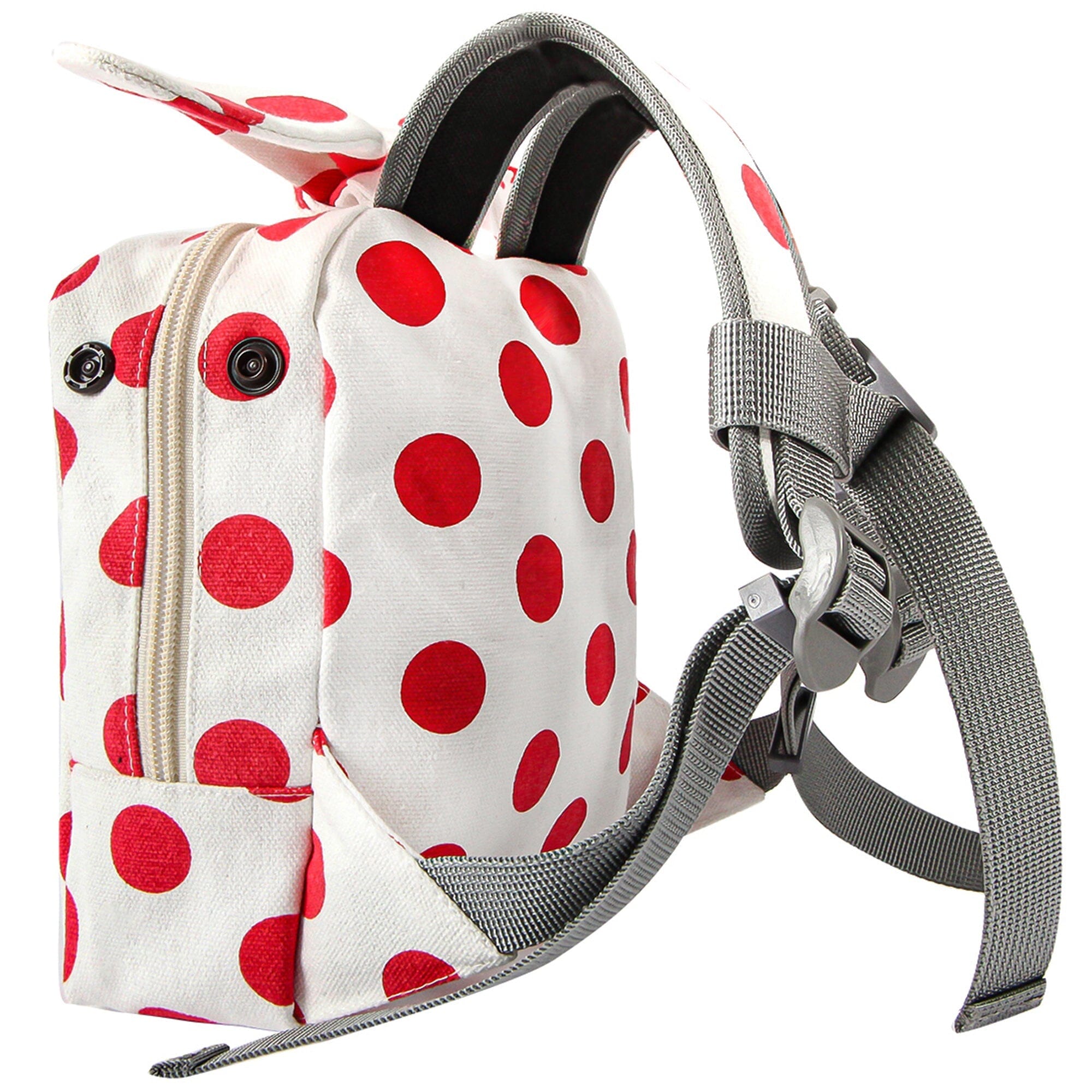 Touchdog ® Polka Dot Large Pocketed Zippered Duffle Dog Backpack and Harness