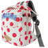 Touchdog ® Polka Dot Large Pocketed Zippered Duffle Dog Backpack and Harness Small