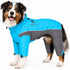 Touchdog ® Quantum-Ice Adjustable and Reflective Full-Body Winter Dog Jacket X-Small Ocean Blue, Grey