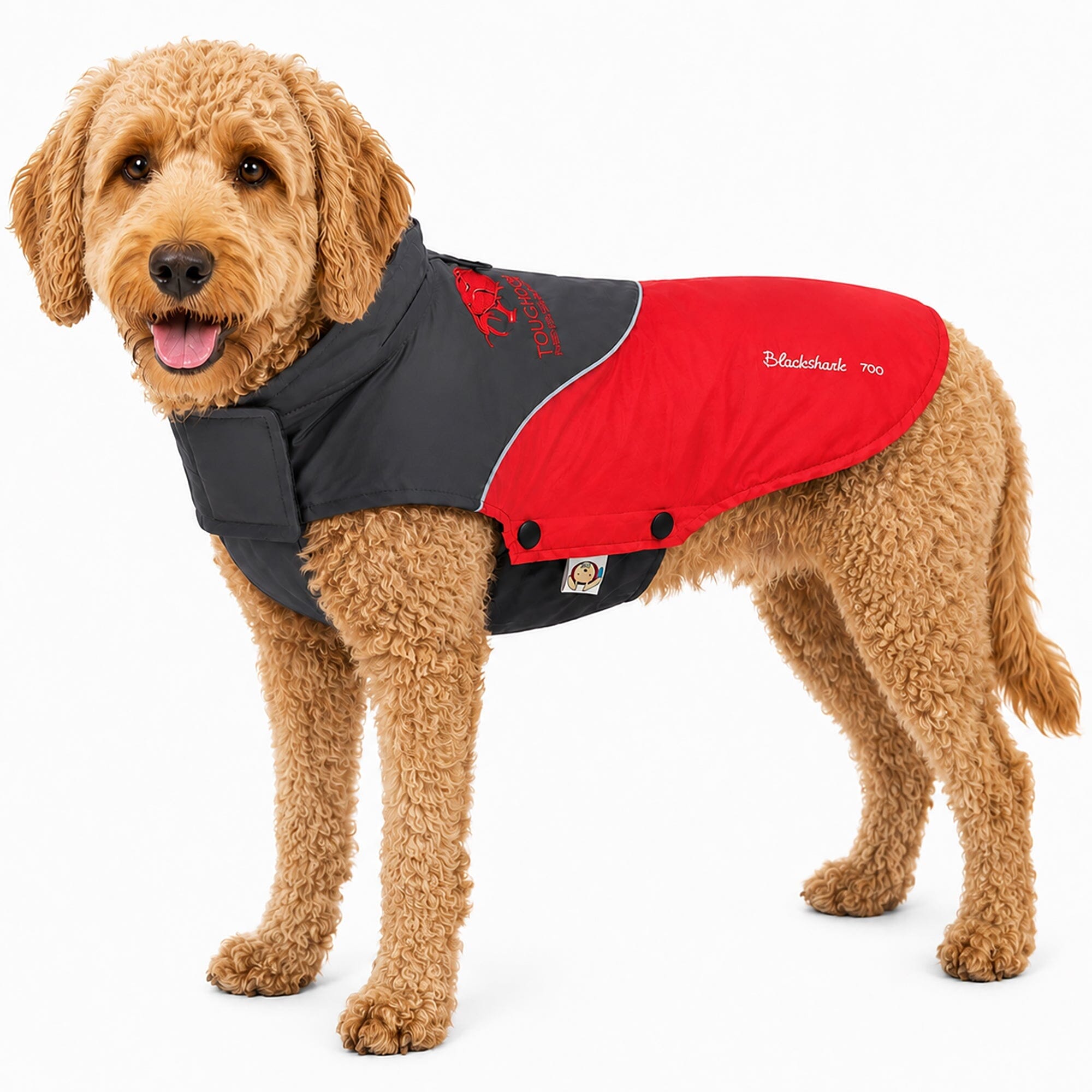 Touchdog ® Subzero-Storm Reflective Year Round Waterproof Dog Coat X-Small Red, Black
