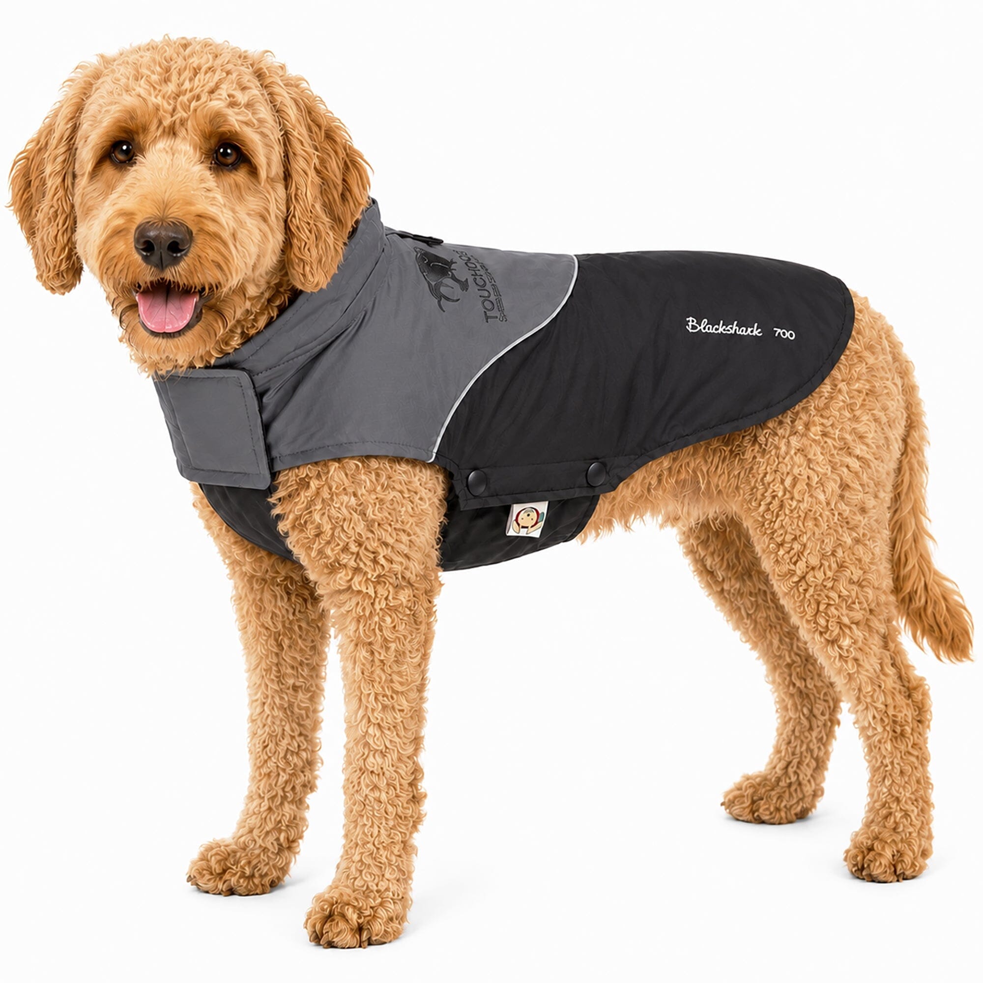 Touchdog ® Subzero-Storm Reflective Year Round Waterproof Dog Coat X-Small Black, Grey