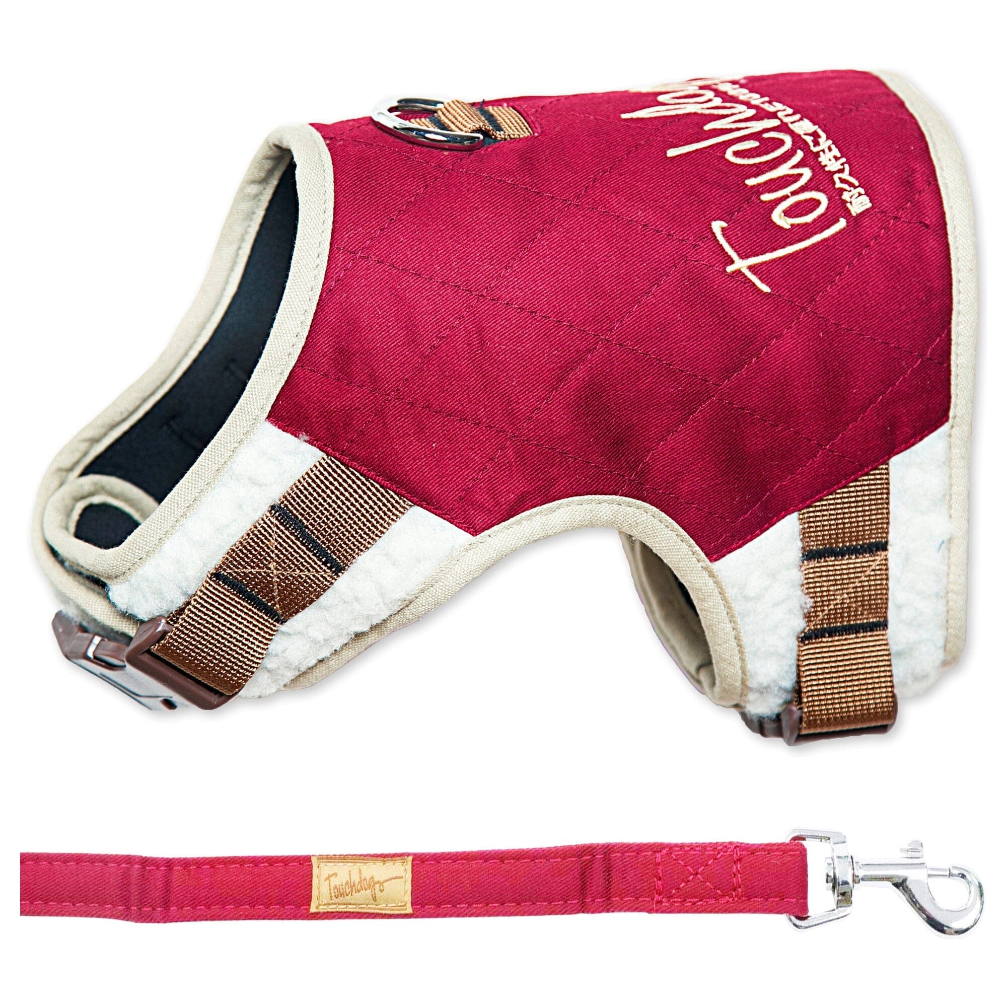 Touchdog ® 'Tough-Boutique' 2-in-1 Adjustable Fashion Dog Harness and Leash X-Small Dark Pink