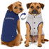 Touchdog ® Waggin Swag Ultra-Plush Insulated and Reversible Dog Coat X-Small Blue / Grey