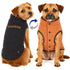 Touchdog ® Waggin Swag Ultra-Plush Insulated and Reversible Dog Coat X-Small Brown / Orange